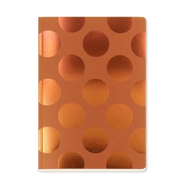 Notes A5 Go Stationery Polka Copper