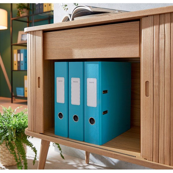 Niebieski segregator biurowy z miękką powierzchnią Leitz Cosy, A4-image-3