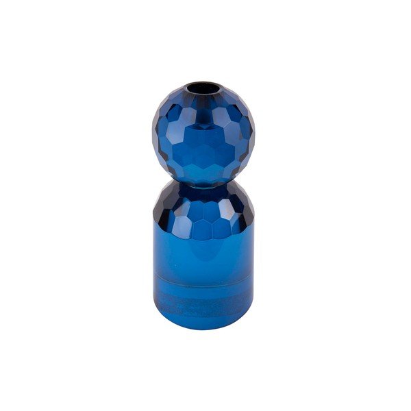 Niebieski szklany świecznik Crystal Art – PT LIVING-image-1