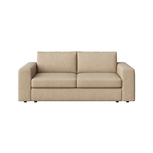 Jasnobrązowa aksamitna sofa 218 cm Baga – Rodier
