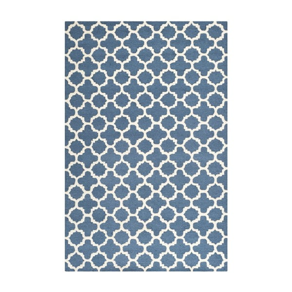 Niebieski wełniany dywan Safavieh Bessa 121x182 cm