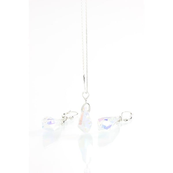 Komplet naszyjnika i kolczyków z kryształami Swarovskiego Yasmine Simplicity-image-1