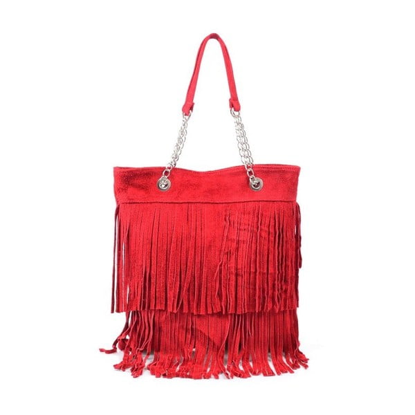 Skórzana torebka Marianne, czerwona