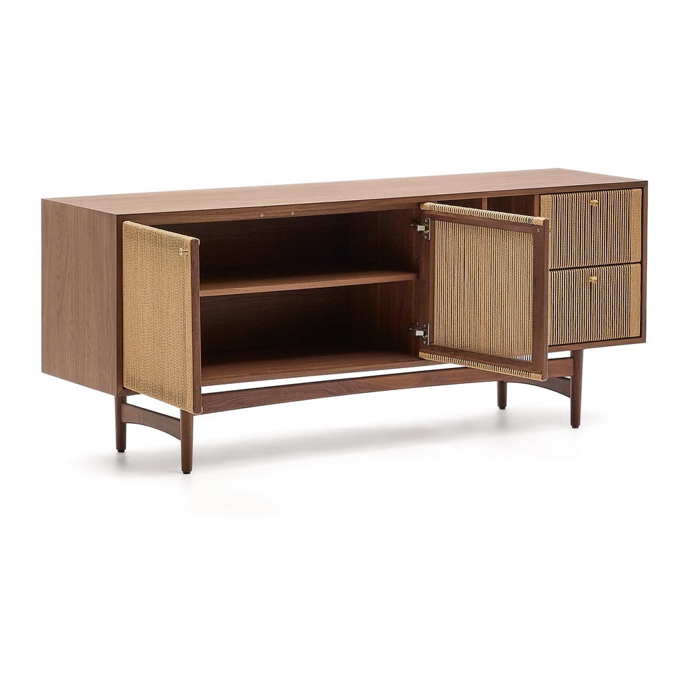 Brązowa niska komoda w dekorze orzecha 180x73 cm Elan – Kave Home (zdjęcie 8)