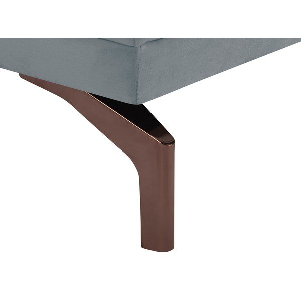 Szara sofa 3-osobowa z konstrukcją w kolorze złota Windsor & Co Sofas Jupiter-image-4