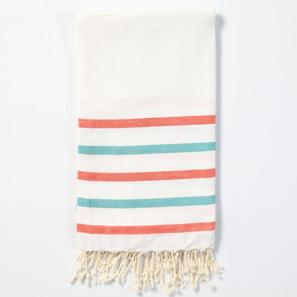 Ręcznik hammam z ręcznie tkanej bawełny ZFK Emille, 170x100 cm