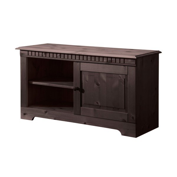 Brązowa niska komoda z litego drewna sosnowego 50x35 cm Cubrix – Støraa