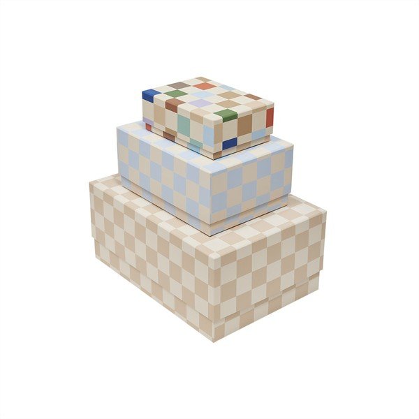Kartonowe pojemniki dziecięce zestaw 3 szt. 31x22x14 cm Mana – OYOY Mini