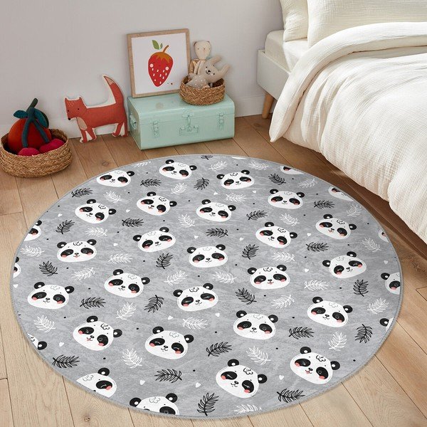 Szary dywan dziecięcy ø 120 cm Comfort – Mila Home-image-4