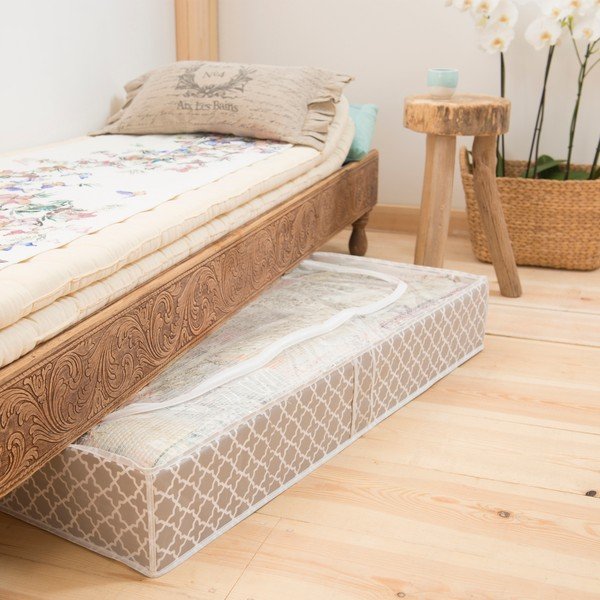 Beżowy organizer pod łóżko Compactor, dł. 107 cm-image-1