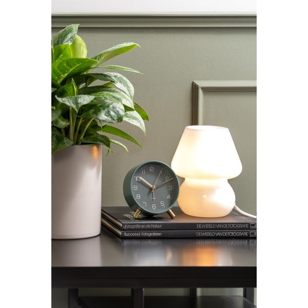 Biała szklana lampa stołowa Leitmotiv Glass, wys. 18 cm-image-1