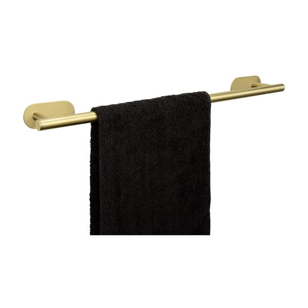 Samoprzylepny wieszak na ręczniki ze stali nierdzewnej Orea Gold – Wenko-image-1