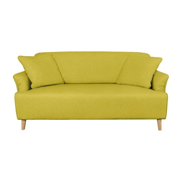 Żółta sofa 2-osobowa Kooko Home Funk