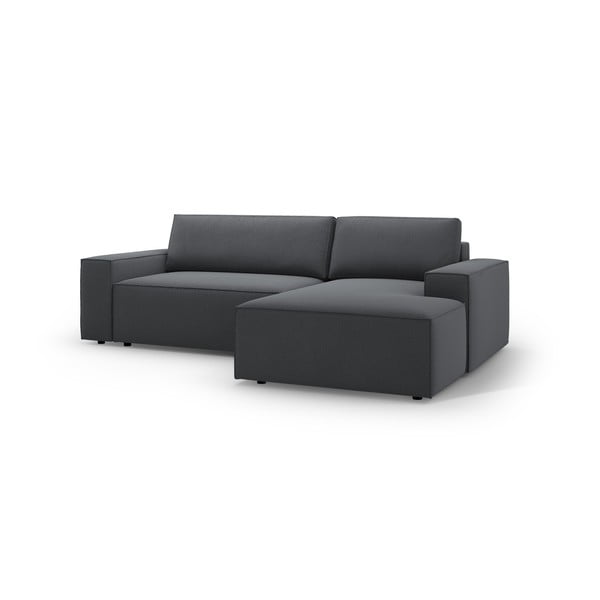 Ciemnoszary rozkładany narożnik (prawostronny) Jodie – Micadoni Home-image-2