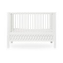 Białe łóżeczko z regulowaną wysokością/dostawne 60x120 cm Harlequin – Cam Cam Copenhagen