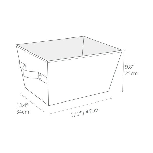 Tekstylny koszyk do przechowywania 34,5x45x25 cm Soft Storage – Bigso Box of Sweden-image-3