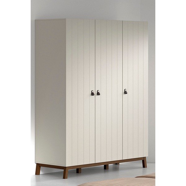 Beżowa szafa dziecięca 149x196x58 cm Sezane – Vipack-image-1