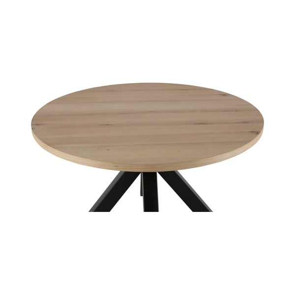 Okrągły stół z czarnymi nogami Canett Maison, ø 120 cm-image-4