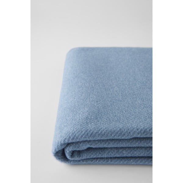 Niebieskoszary pled z domieszką bawełny Euromant Basics, 140x180 cm-image-1