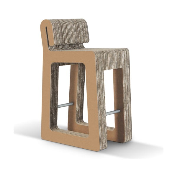Barowe kartonowe krzesło Hook Stool