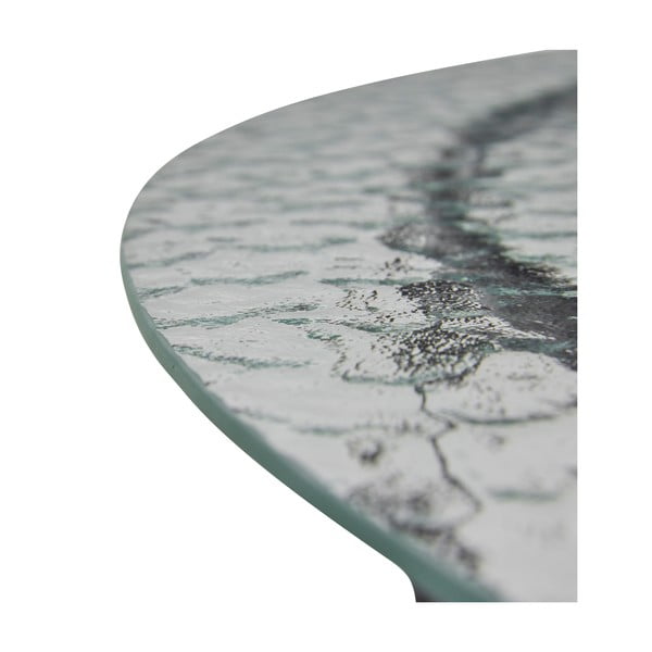 Czarny okrągły stolik ze szklanym blatem ø 80 cm Orbit – Hübsch-image-4