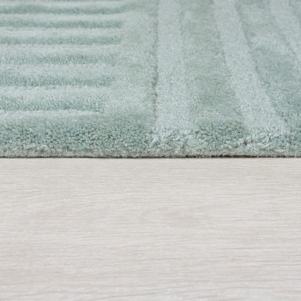 Turkusowy wełniany dywan tkany ręcznie 200x290 cm Zen Garden – Flair Rugs-image-4