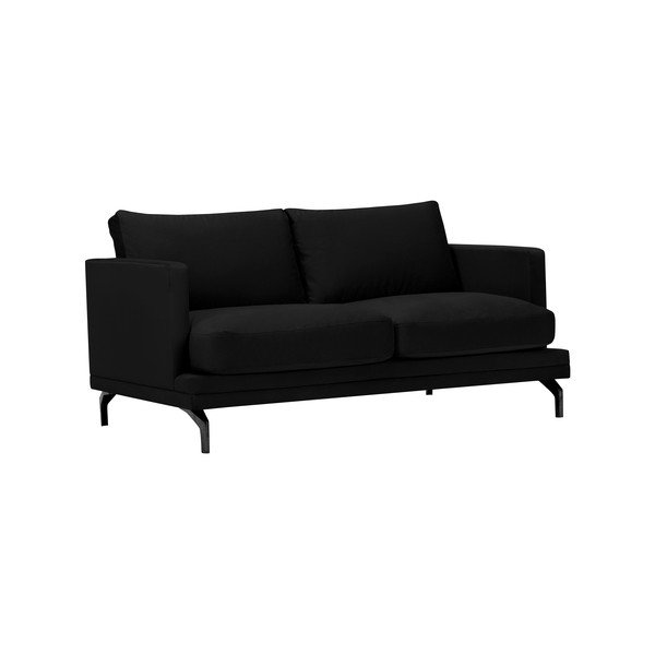 Czarna sofa z czarną konstrukcją Windsor & Co Sofas Jupiter-image-1