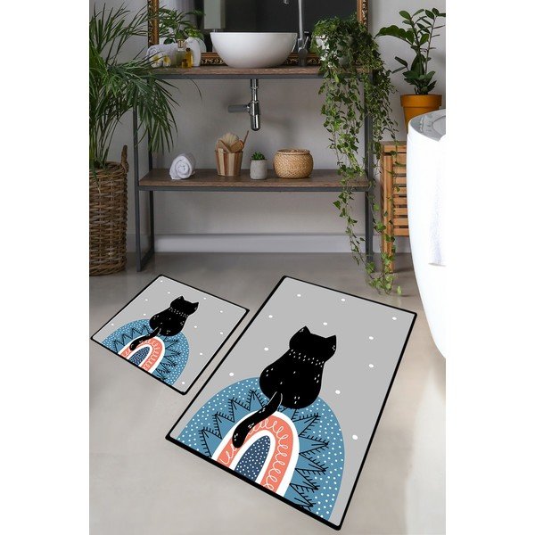 Dywaniki łazienkowe zestaw 2 szt. 60x100 cm Waiten – Foutastic-image-1