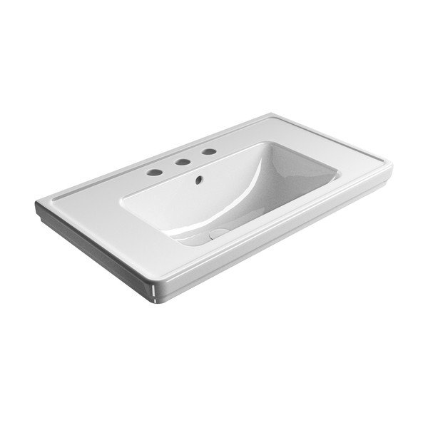 Biała ceramiczna umywalka 90x50 cm Classic – Sapho