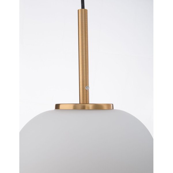 Biała/w kolorze mosiądzu szklana lampa wisząca ø 22 cm Lato – Nova Luce-image-2
