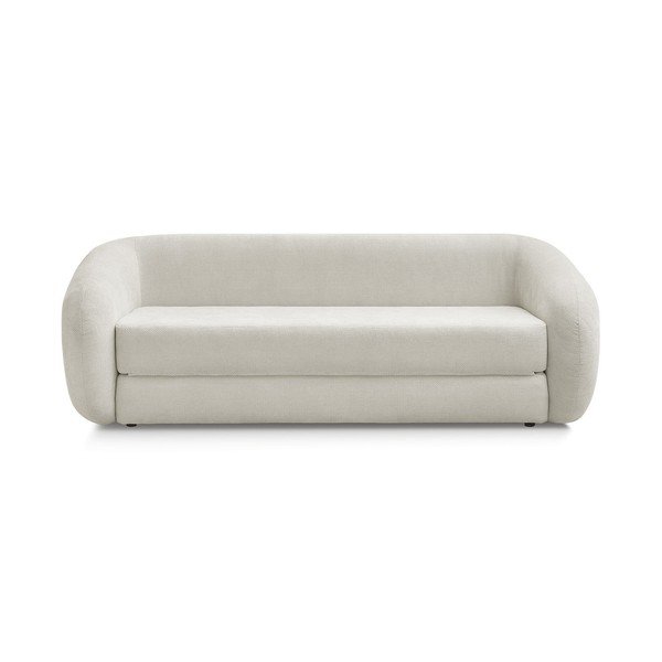 Beżowa rozkładana sofa z tkaniny szenilowej 228 cm Neyo – Bobochic Paris