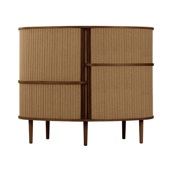 Brązowa szafka w dekorze dębu z drzwiami przesuwnymi 120x100x50 cm Audacious – UMAGE