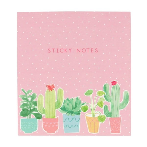 Zestaw karteczek samoprzylepnych Sass & Belle Pastel Cactus Sticky Note