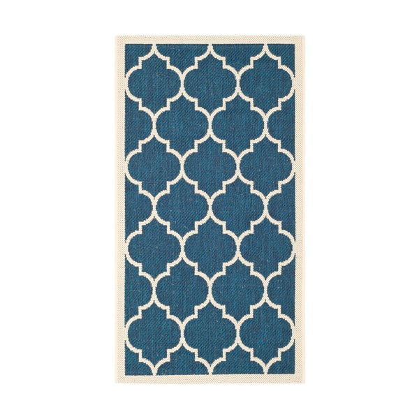 Niebiesko-beżowy dywan odpowiedni na zewnątrz Safavieh Monaco, 60x109 cm