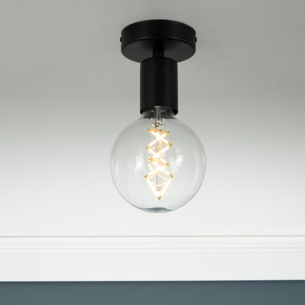 Czarna lampa sufitowa Bulb Attack Cero-image-1