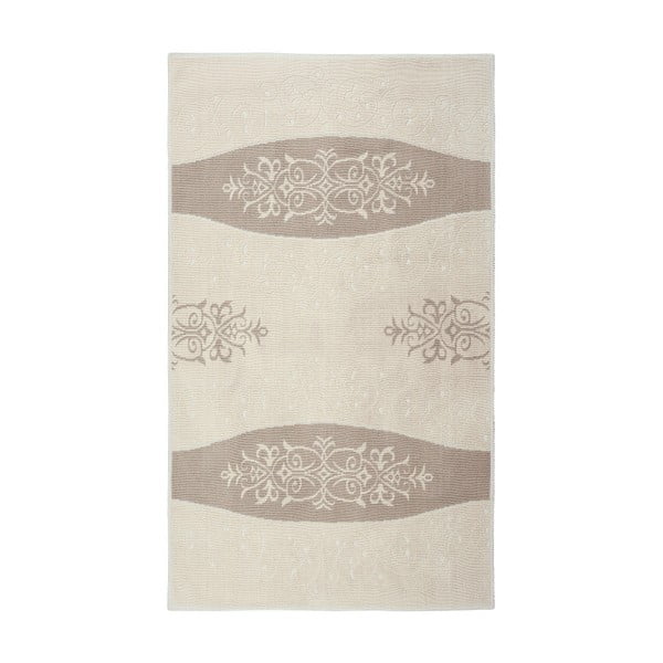 Kremowy dywan bawełniany Floorist Decor, 80x300 cm