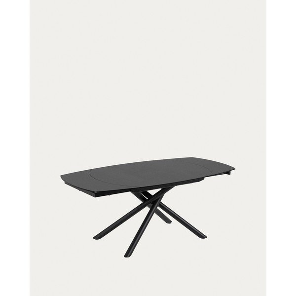 Rozkładany stół z dodatkowym blatem z ceramicznym blatem 100x130 cm Yodalia – Kave Home-image-3