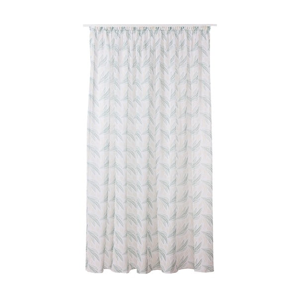 Biało-zielona firanka 300x260 cm Seva – Mendola Fabrics