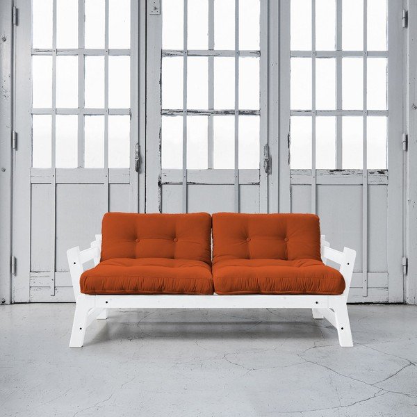 Sofa rozkładana Karup Step White/Orange-image-1