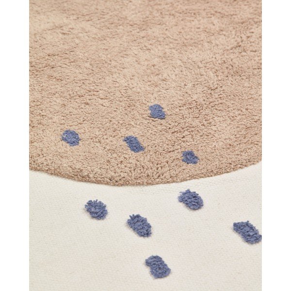 Bawełniany dywan dziecięcy w kolorze kości słoniowej ø120 cm Tamya – Kave Home-image-2