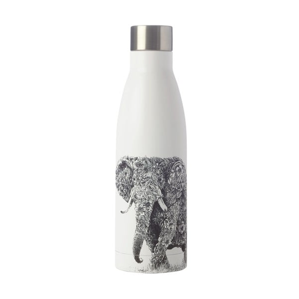 Biała nierdzewna butelka termiczna Maxwell & Williams Marini Ferlazzo Elephant, 500 ml