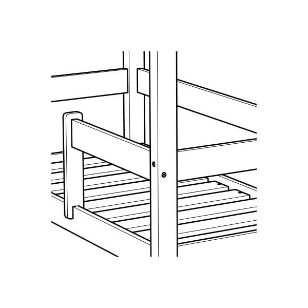 Łóżko dziecięce z barierkami Benlemi Tery, 80 x 160 cm-image-3
