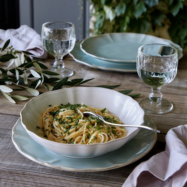 Niebiesko-turkusowa kamionkowa miska do serwowania ø 23 cm Alentejo – Costa Nova-image-1