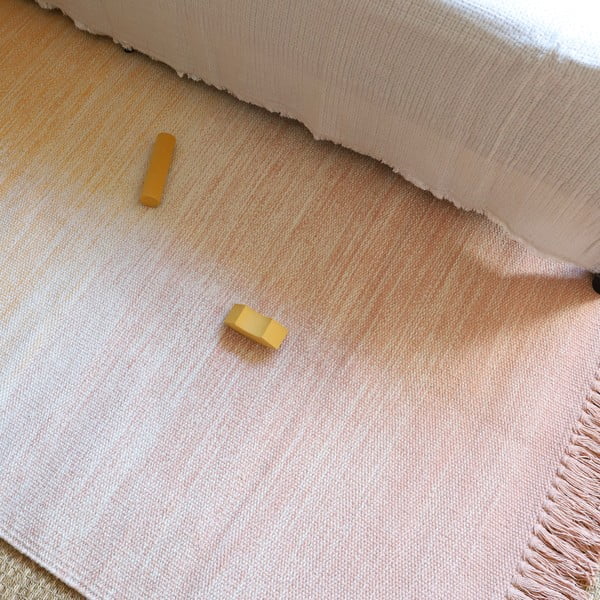 Pomarańczowo-różowy dywan odpowiedni do prania 100x150 cm Kirthy – Nattiot-image-1