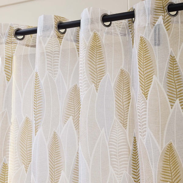 Beżowa firanka z woalu 140x280 cm Kim – douceur d'intérieur-image-2