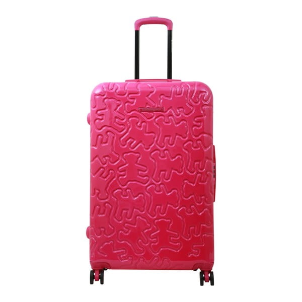 Różowa walizka LULU CASTAGNETTE George, 107 l