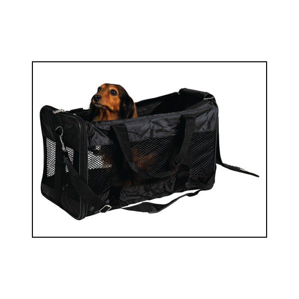 Czarna torba transportowa dla czworonoga 27x46,5 cm Trixie – Plaček Pet Products-image-1