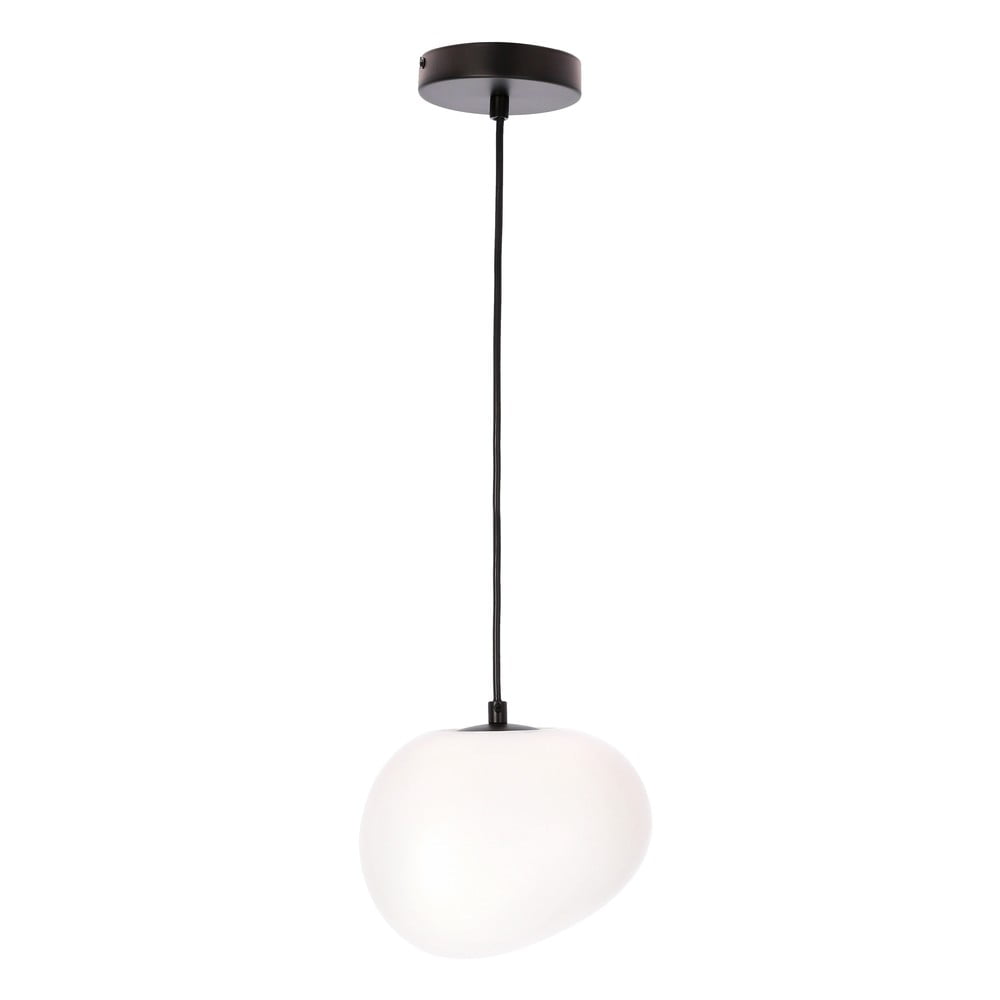 Czarno-biała lampa wisząca Stones – Candellux Lighting