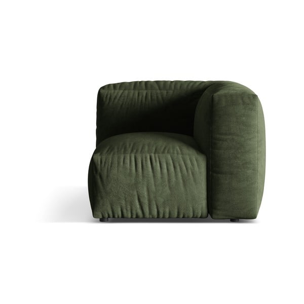 Zielony aksamitny moduł sofy (strona zmienna) Martina – Micadoni