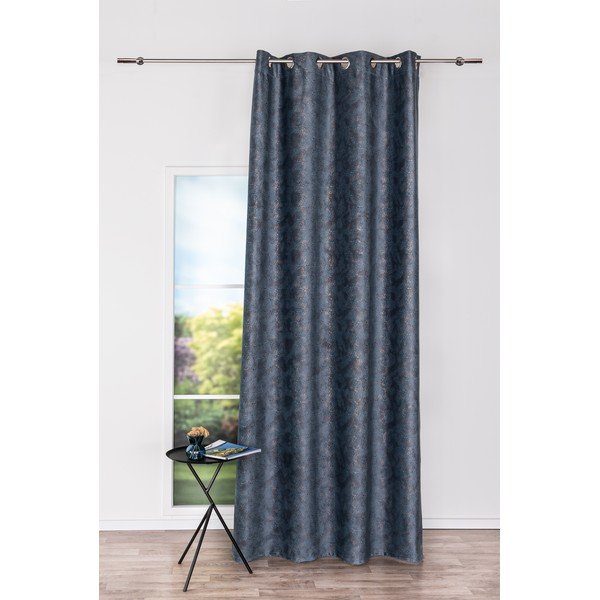 Antracytowa zasłona 140x260 cm Terra – Mendola Fabrics-image-1